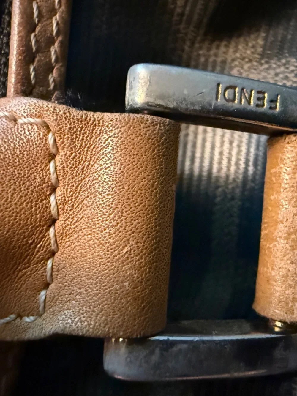 Fendi Zucca Boston Speedy Bag Authentic Brown Monogram